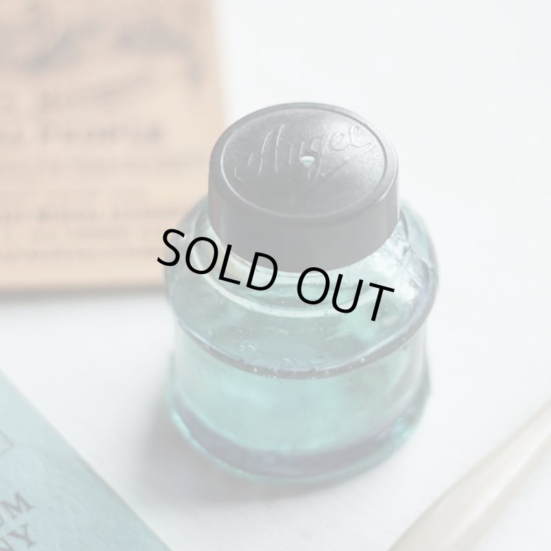 画像3: ヴィンテージガラス瓶インクボトルAngel・ENZERU｜昭和戦前ガラスボトル (3)