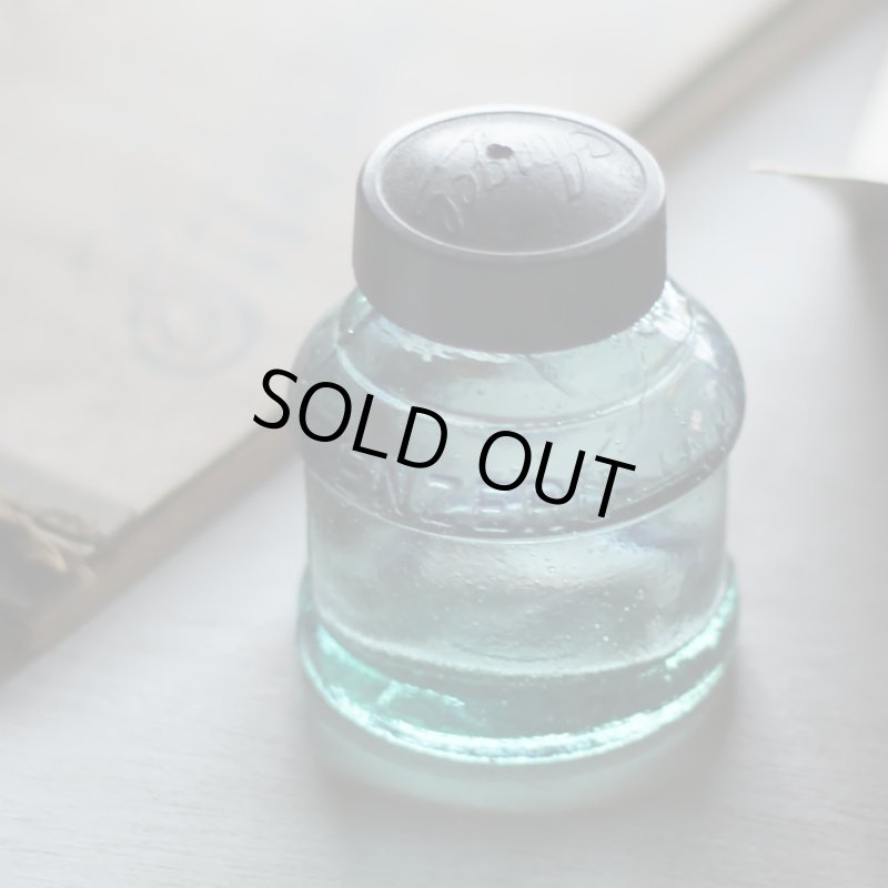 画像4: ヴィンテージガラス瓶インクボトルAngel・ENZERU｜昭和戦前ガラスボトル (4)