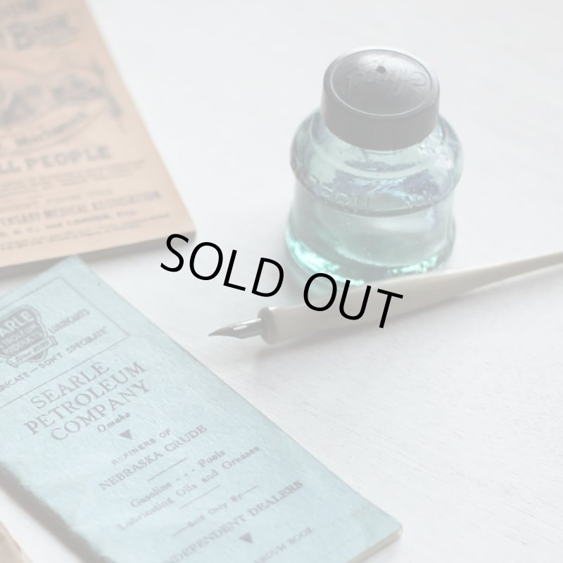 画像11: ヴィンテージガラス瓶インクボトルAngel・ENZERU｜昭和戦前ガラスボトル (11)