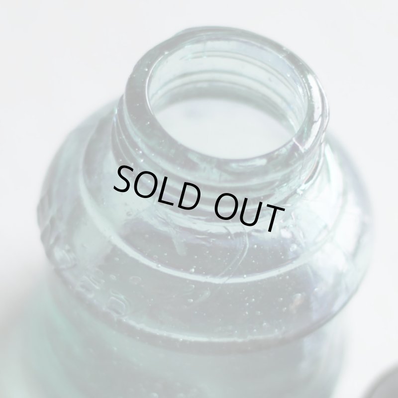 画像16: ヴィンテージガラス瓶インクボトルAngel・ENZERU｜昭和戦前ガラスボトル (16)