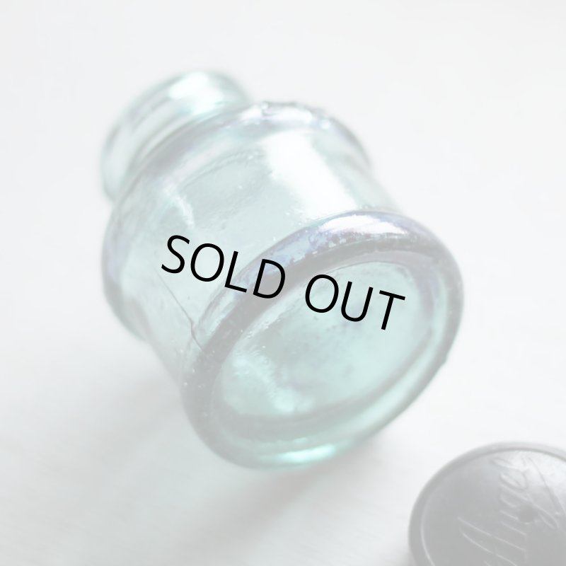 画像18: ヴィンテージガラス瓶インクボトルAngel・ENZERU｜昭和戦前ガラスボトル (18)