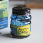 画像1: USAヴィンテージガラスインクボトル2oz｜sheaffer skrip ink bottleガラス瓶RC-35 (1)