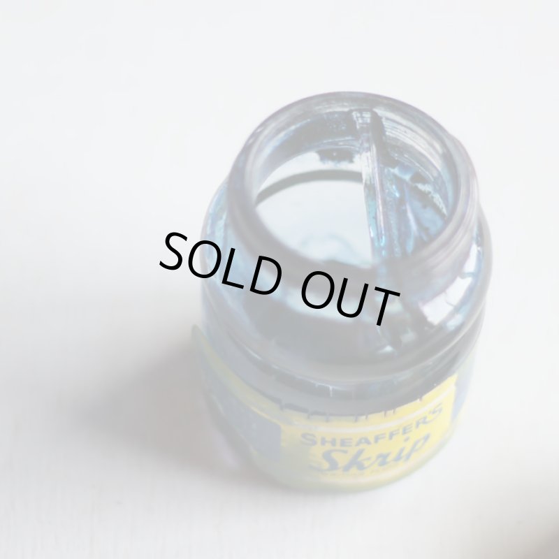 画像13: USAヴィンテージガラスインクボトル2oz｜sheaffer skrip ink bottleガラス瓶RC-35 (13)