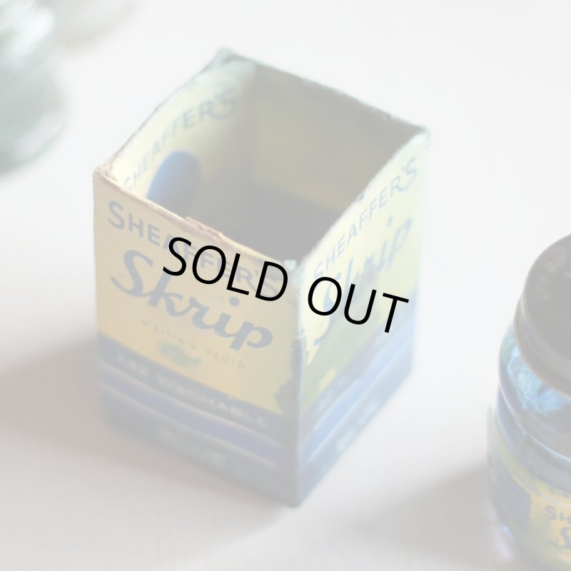 画像15: USAヴィンテージガラスインクボトル2oz｜sheaffer skrip ink bottleガラス瓶RC-35 (15)