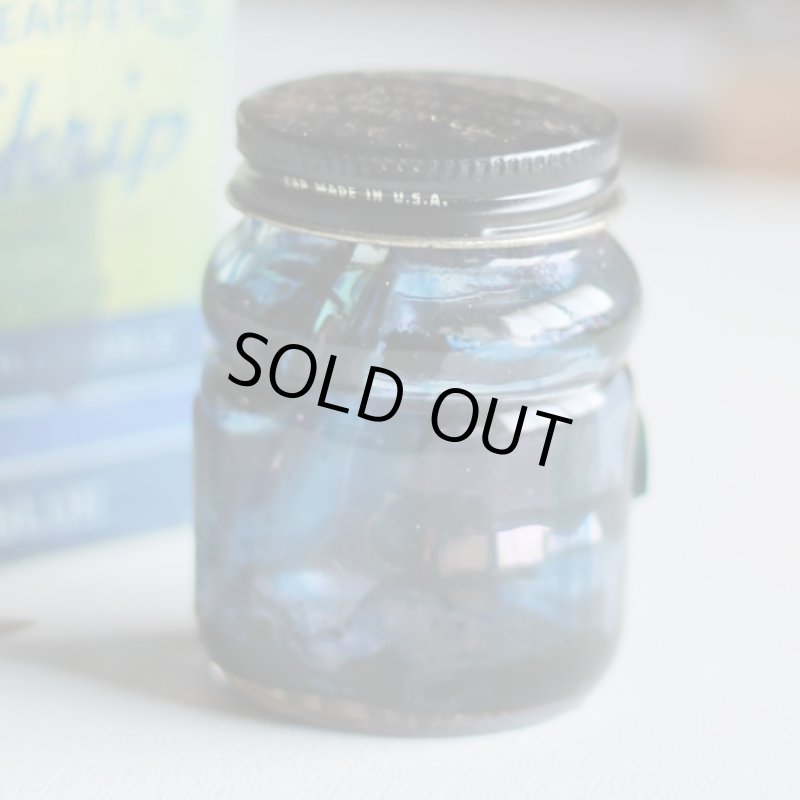 画像4: USAヴィンテージガラスインクボトル2oz｜sheaffer skrip ink bottleガラス瓶RC-35 (4)