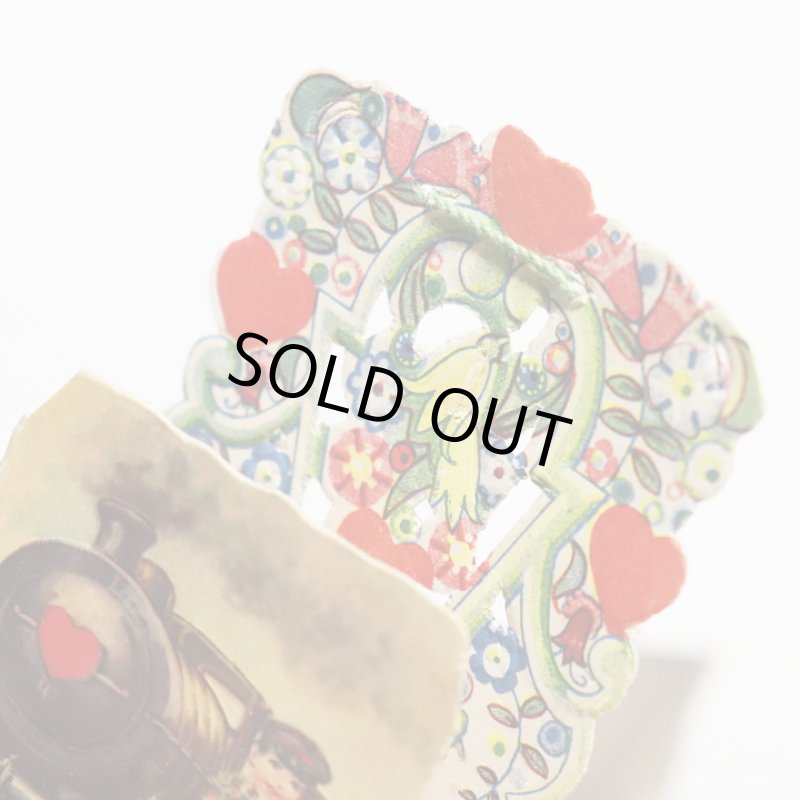 画像6: USAヴィンテージ1930年代紙ものバレンタインデーグリーティングカード｜A Friendly Valentineアンティーク紙もの (6)