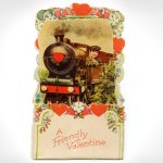 画像1: USAヴィンテージ1930年代紙ものバレンタインデーグリーティングカード｜A Friendly Valentineアンティーク紙もの (1)