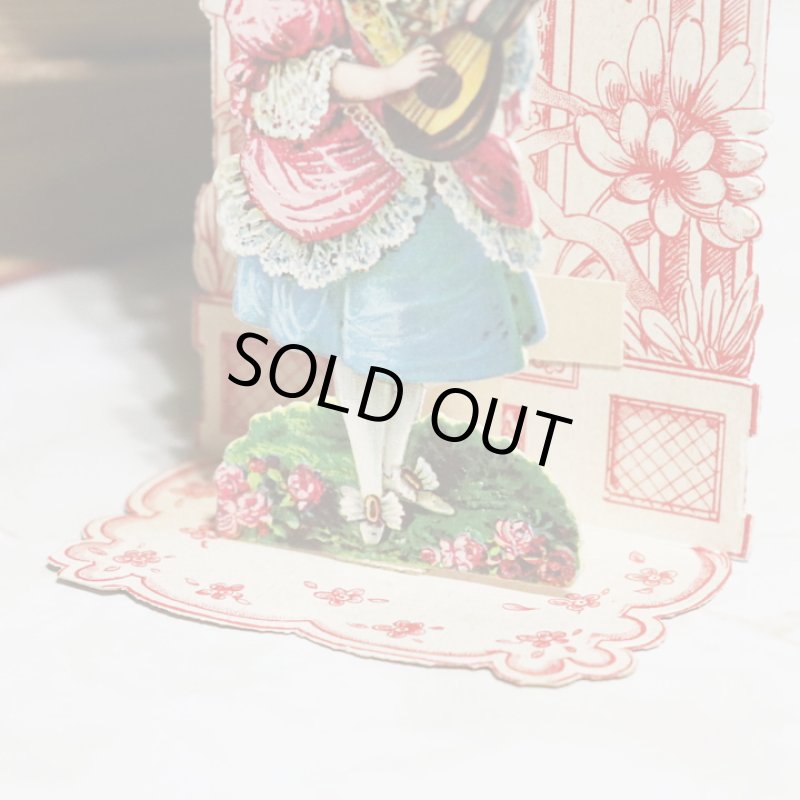 画像8: USAヴィンテージ1930年代紙ものバレンタインデーグリーティングカード｜To my Valentine天使・男の子アンティーク (8)