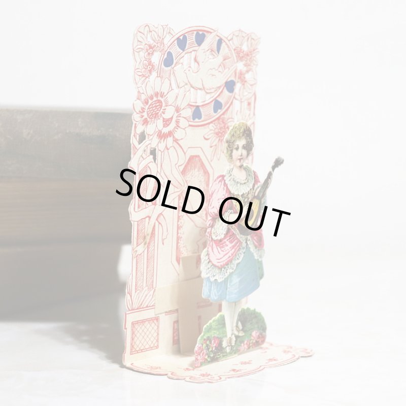 画像9: USAヴィンテージ1930年代紙ものバレンタインデーグリーティングカード｜To my Valentine天使・男の子アンティーク (9)