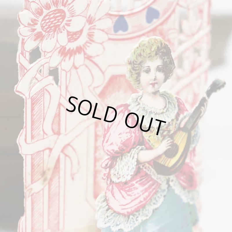 画像12: USAヴィンテージ1930年代紙ものバレンタインデーグリーティングカード｜To my Valentine天使・男の子アンティーク (12)