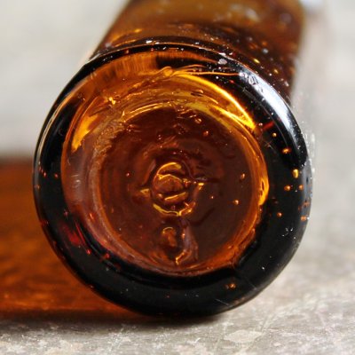画像2: USAヴィンテージアンバーガラスミニメディシンボトル｜BELL ANS薬瓶