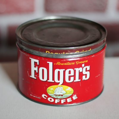 画像1: USAヴィンテージティン缶アドバタイジング｜コーヒー珈琲Folger's COFFEE1948