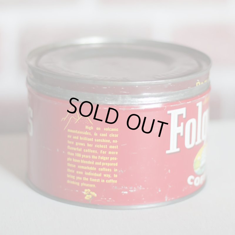 画像2: USAヴィンテージティン缶アドバタイジング｜コーヒー珈琲Folger's COFFEE1948 (2)