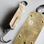 画像1: USAヴィンテージハンギングスケール25LB｜真鍮量りポケットバランスJOHN CHATILLON & SONS (1)