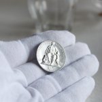 画像8: ヴィンテージ1949年アルミ製ヴァチカン市国ピウス12世（ピオ12世）バチカン5リラ｜コインメダル硬貨 (8)