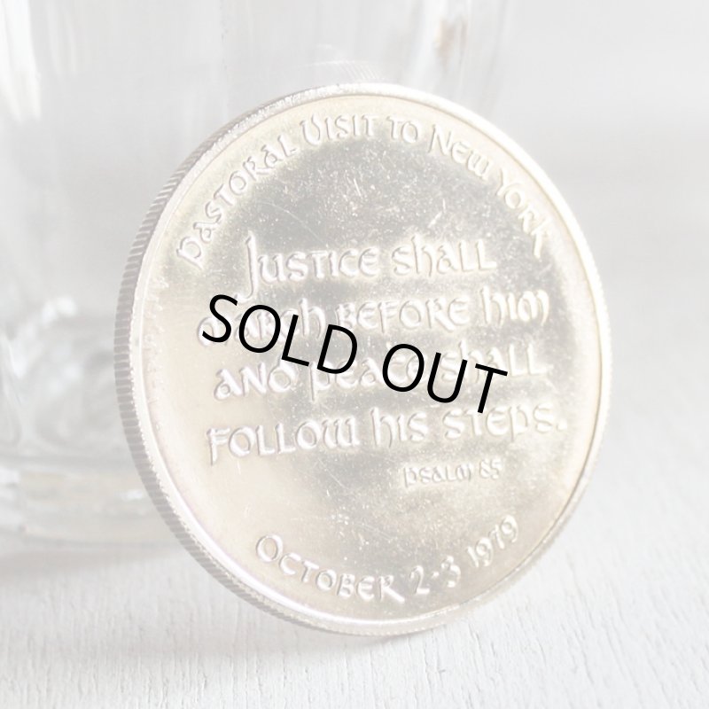 画像4: ヨハネ・パウロ2世1979年ニューヨーク訪問記念コイン｜カトリック教会教皇メダル (4)