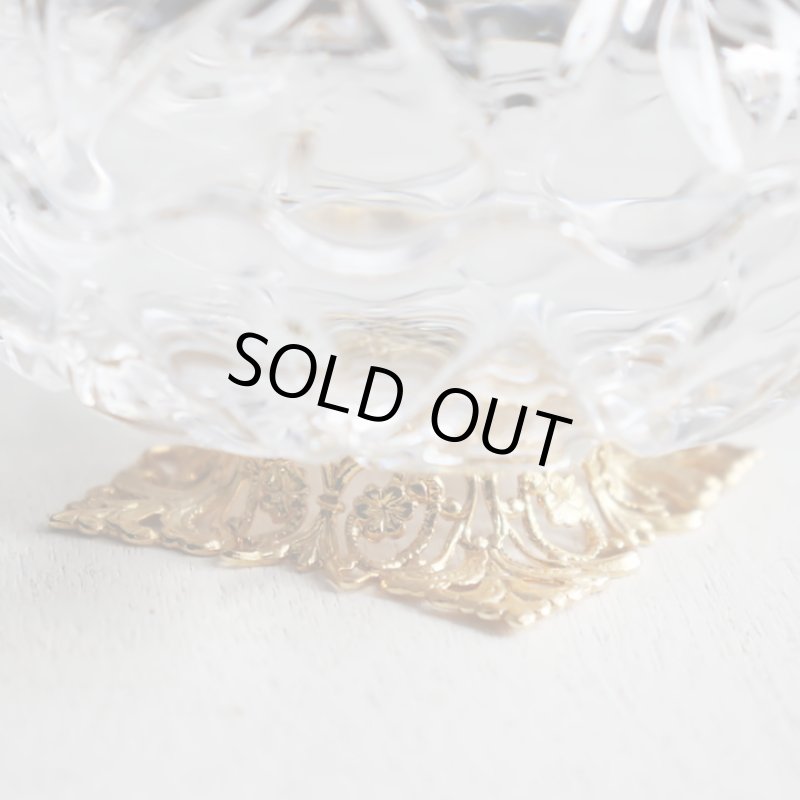 画像10: アイルランドヴィンテージ小物入れクラダリング付ガラストリンケットボックス｜アンティークキラーニージュエリーケース (10)