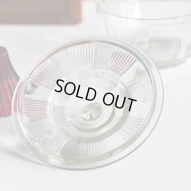 画像10: ヴィンテージガラスの小物入れキャンディポットアクセサリーケース｜S.G.F.戦前アンティーク硝子容器昭和レトロ (10)