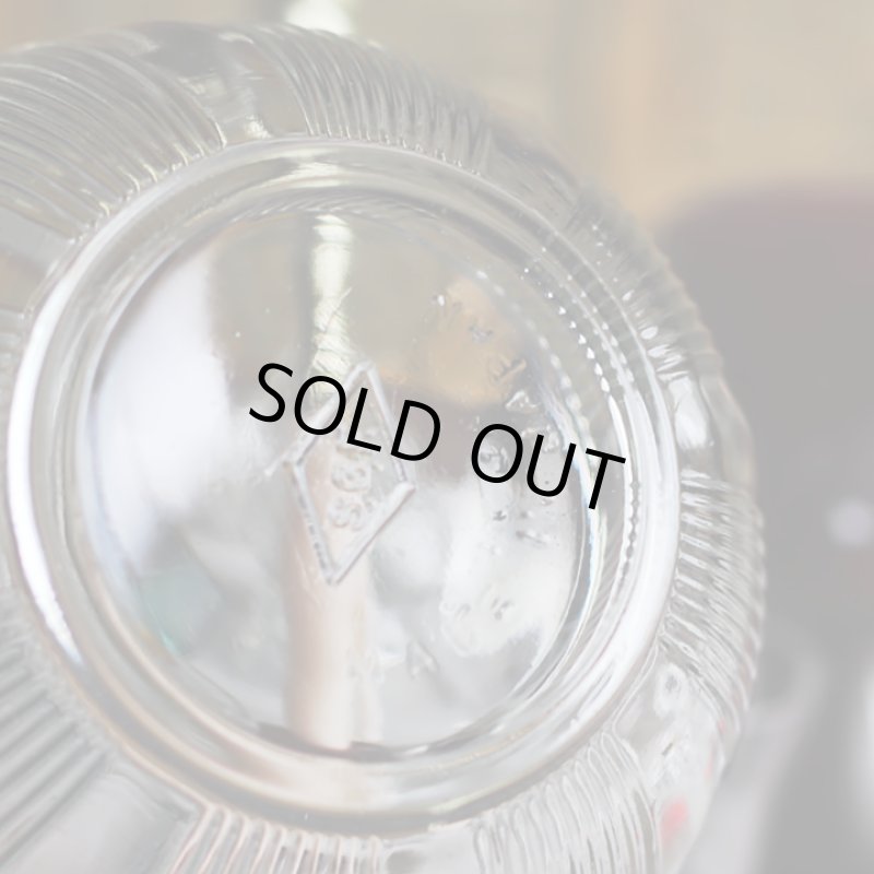 画像12: ヴィンテージガラスの小物入れキャンディポットアクセサリーケース｜S.G.F.戦前アンティーク硝子容器昭和レトロ (12)