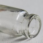 画像12: アメリカヴィンテージガラスボトル大小２本組｜アンティーク雑貨グラス薬瓶メディスンボトル (12)