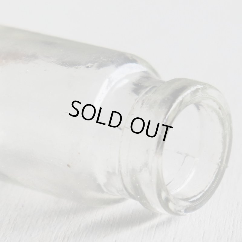 画像12: アメリカヴィンテージガラスボトル大小２本組｜アンティーク雑貨グラス薬瓶メディスンボトル (12)