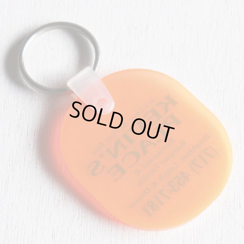 画像2: USAアドバタイジングUSEDキーホルダーKEVIN'S PLACEレストラン橙｜アメリカン雑貨 (2)