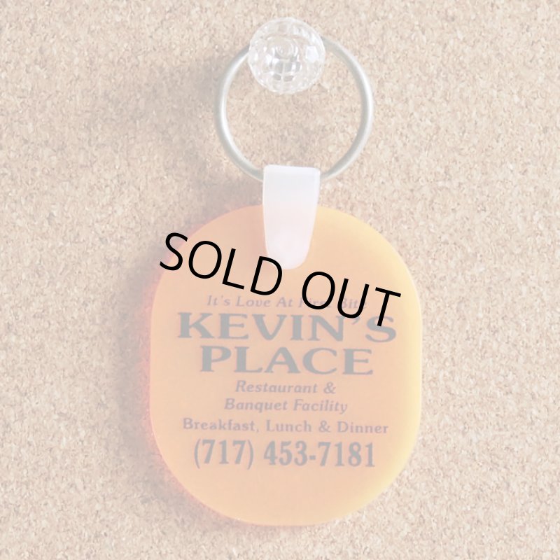 画像3: USAアドバタイジングUSEDキーホルダーKEVIN'S PLACEレストラン橙｜アメリカン雑貨 (3)