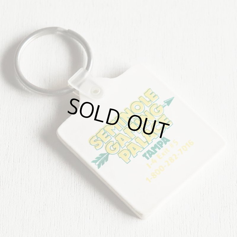 画像2: USAアドバタイジングUSEDキーホルダーフロリダカジノ観光ビンゴ｜ヴィンテージアメリカン雑貨 (2)