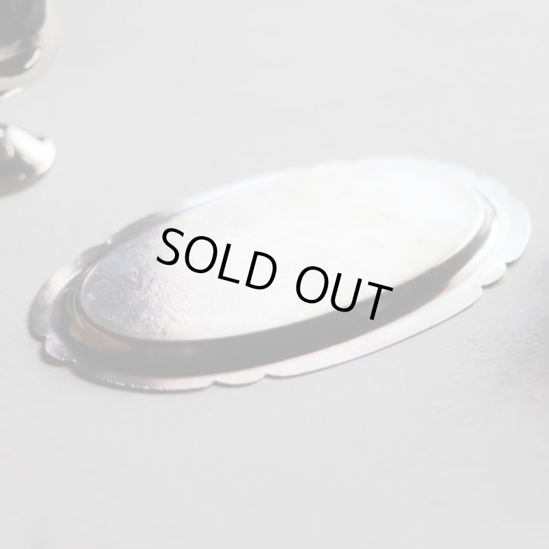 画像16: 英国イギリス製ヴィンテージシルバープレートトレー彫刻装飾エングレービング｜アンティーク銀食器銀メッキ (16)