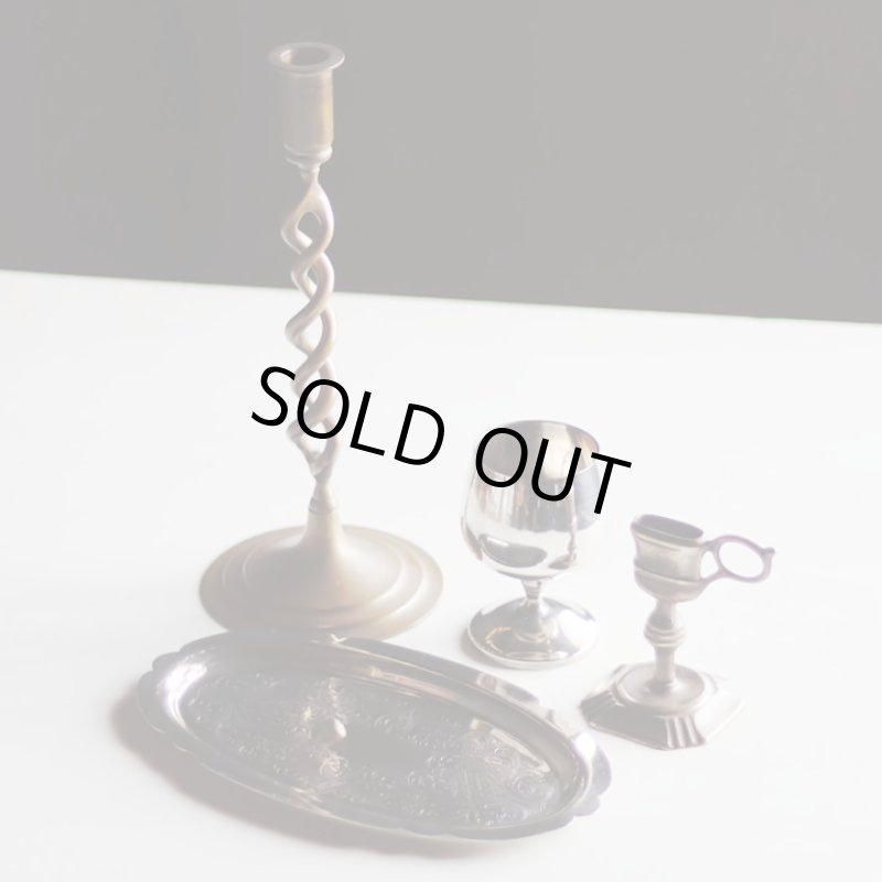 画像9: 英国イギリス製ヴィンテージシルバープレートトレー彫刻装飾エングレービング｜アンティーク銀食器銀メッキ (9)