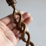 画像9: 英国イギリス製ヴィンテージブラスツイストキャンドルスタンド｜アンティークキャンドルホルダー真鍮製蝋台 (9)