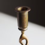 画像7: 英国イギリス製ヴィンテージブラスツイストキャンドルスタンド｜アンティークキャンドルホルダー真鍮製蝋台 (7)