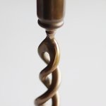 画像10: 英国イギリス製ヴィンテージブラスツイストキャンドルスタンド｜アンティークキャンドルホルダー真鍮製蝋台 (10)