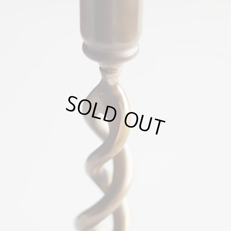 画像10: 英国イギリス製ヴィンテージブラスツイストキャンドルスタンド｜アンティークキャンドルホルダー真鍮製蝋台 (10)