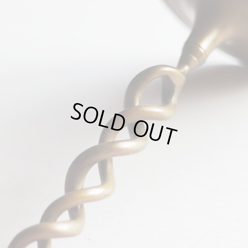 画像11: 英国イギリス製ヴィンテージブラスツイストキャンドルスタンド｜アンティークキャンドルホルダー真鍮製蝋台 (11)