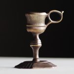 画像3: ITALYイタリアヴィンテージブラスキャンドルスナッファー用スタンド真鍮製蝋燭火消し｜アンティーク (3)