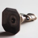 画像15: ITALYイタリアヴィンテージブラスキャンドルスナッファー用スタンド真鍮製蝋燭火消し｜アンティーク (15)
