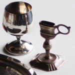 画像8: ITALYイタリアヴィンテージブラスキャンドルスナッファー用スタンド真鍮製蝋燭火消し｜アンティーク (8)
