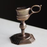 画像4: ITALYイタリアヴィンテージブラスキャンドルスナッファー用スタンド真鍮製蝋燭火消し｜アンティーク (4)