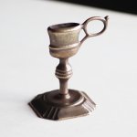 画像2: ITALYイタリアヴィンテージブラスキャンドルスナッファー用スタンド真鍮製蝋燭火消し｜アンティーク (2)
