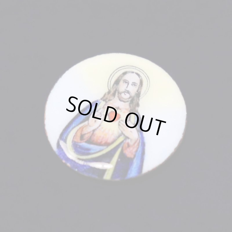 イエスキリストとカルメル山の聖母のエナメルコインメダル｜アンティーク