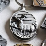 アメリカン雑貨キーホルダー｜VIRGINIAバージニア鹿お土産