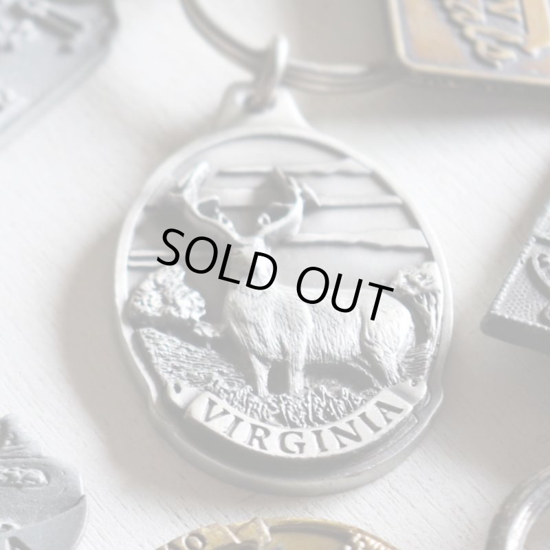 アメリカン雑貨キーホルダー｜VIRGINIAバージニア鹿お土産