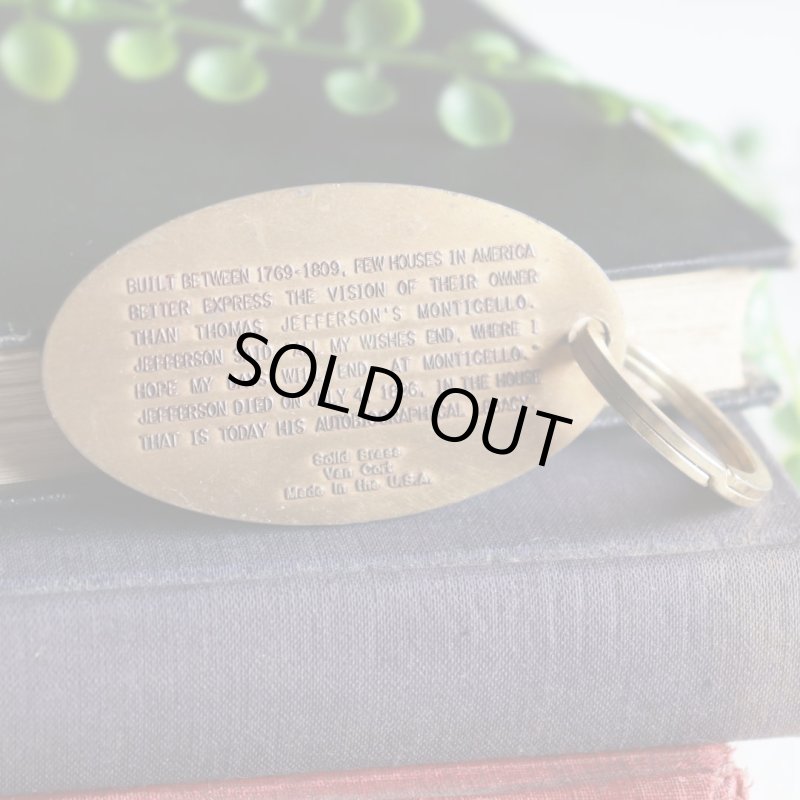 アメリカン雑貨キーホルダーお土産｜MONTICELLO世界遺産モンティチェロ・バージニア