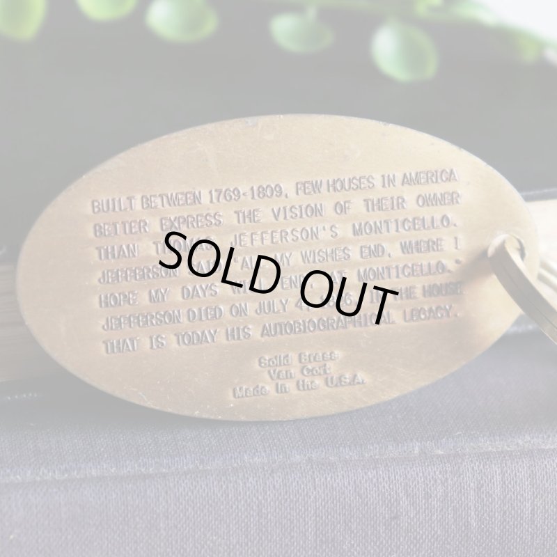 アメリカン雑貨キーホルダーお土産｜MONTICELLO世界遺産モンティチェロ・バージニア