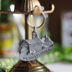 アメリカン雑貨キーホルダーお土産｜PENNSYLVANIAペンシルベニア州覆い橋