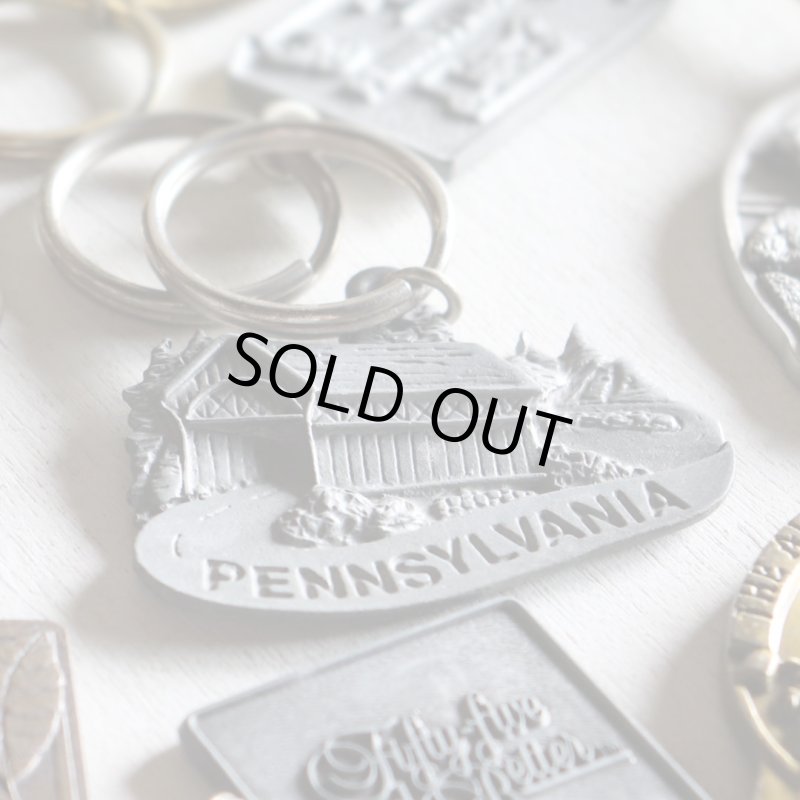 アメリカン雑貨キーホルダーお土産｜PENNSYLVANIAペンシルベニア州覆い橋