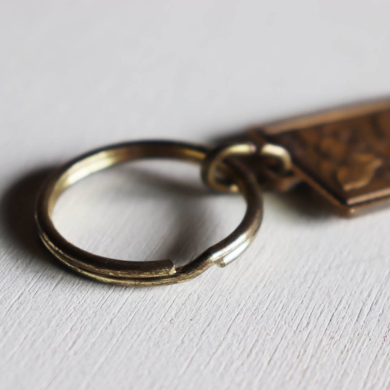 アメリカン雑貨キーホルダーお土産｜Mississippiミシシッピ州Magnolia32セント切手