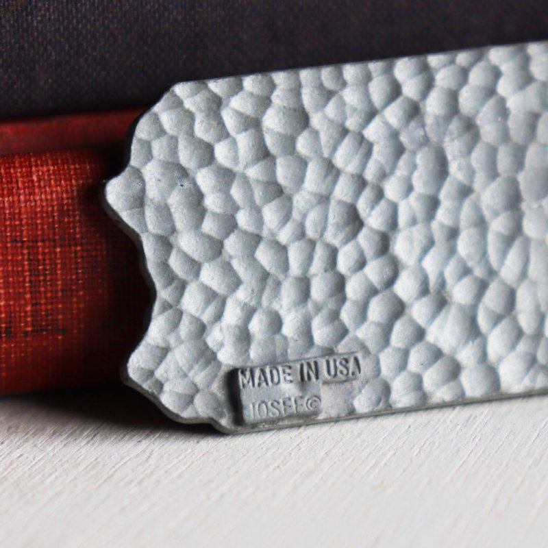 アメリカンヴィンテージ雑貨キーホルダーお土産｜PENNSYLVANIAペンシルベニア州観光名所・地図ピューター製