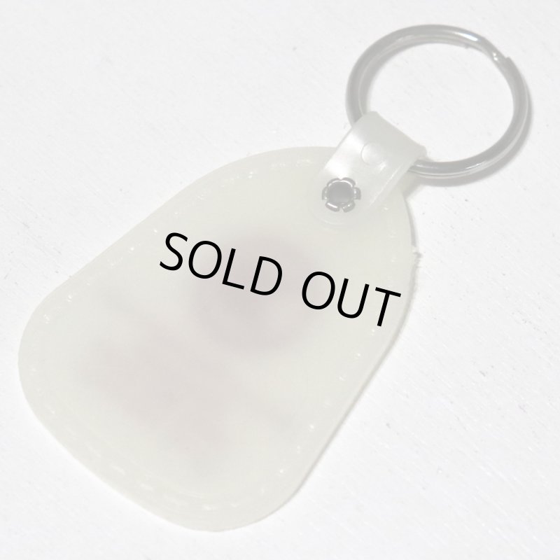 【蓄光・白】アメリカン雑貨USEDアドバタイジングキーホルダーWaste Management Allentown｜USA米国ヴィンテージノベルティキーチェーン